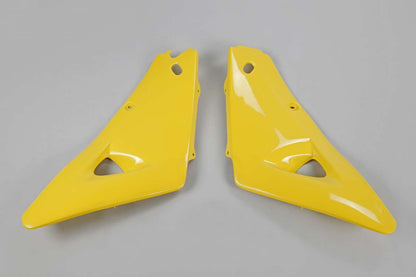 CONVOGLIATORI-RADIATORE-COMPATIBILE-CON-HUSQVARNA-WR-250-2005-2005-/-parte-alta-GIALLO-103