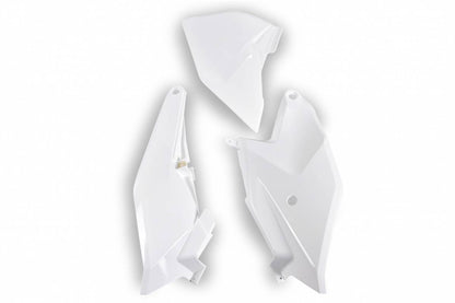 FIANCATINE-LATERALI-COMPATIBILE-CON-KTM-SX-85--2018-2024-con-coperchio-scatola-filtro-lato-sinistro-BIANCO 20-25-042
