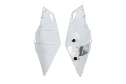 FIANCATINE-LATERALI-COMPATIBILE-CON-HONDA-CRF-250R-2014-2017-PER-MARMITTA-SINGOLA-BIANCO