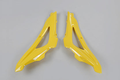 CONVOGLIATORI-RADIATORE-COMPATIBILE-CON-HUSQVARNA-WR-125-2006-2008-PARTE-ALTA-GIALLO