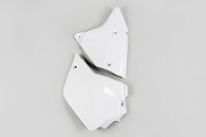 FIANCATINE-LATERALI-COMPATIBILE-CON-SUZUKI-DRZ-400E-2000-2025-LATO-SINISTRO-BIANCO