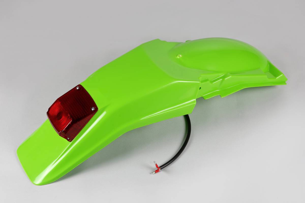 PARAFANGO POSTERIORE COMPATIBILE CON KAWASAKI KDX 200 1995-2026 / 12V 21 5W verde