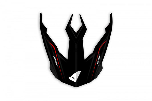 FRONTINO ARIES NERO-ROSSO OPACO