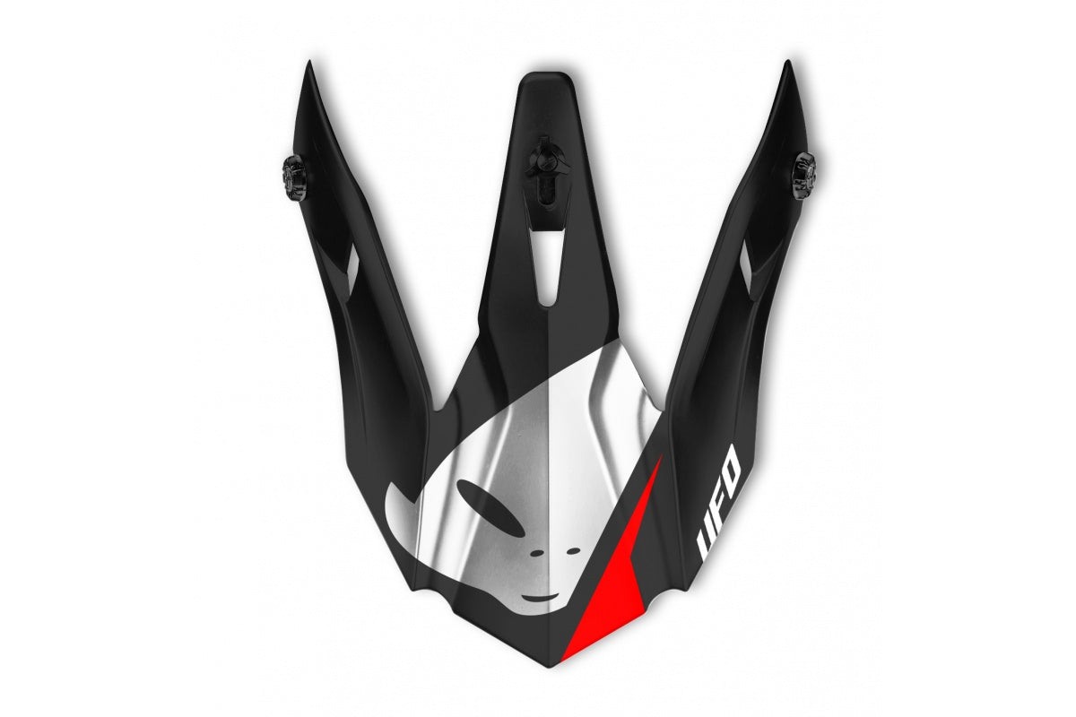FRONTINO PER CASCO MOTOCROSS QUIVER ONTAKE / BIANCO/NERO/ROSSO