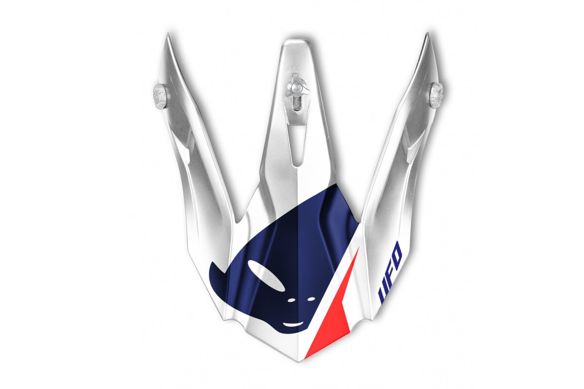 FRONTINO PER CASCO MOTOCROSS QUIVER ONTAKE / BLU/BIANCO/ROSSO