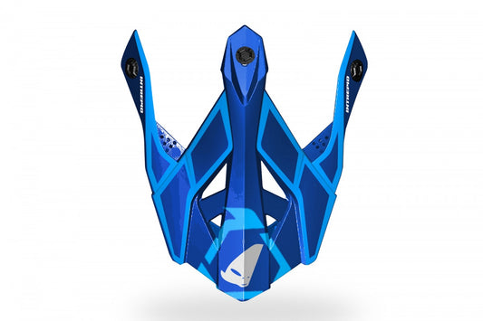 FRONTINO CASCO MOTOCROSS INTREPID / BLU/AZZURRO