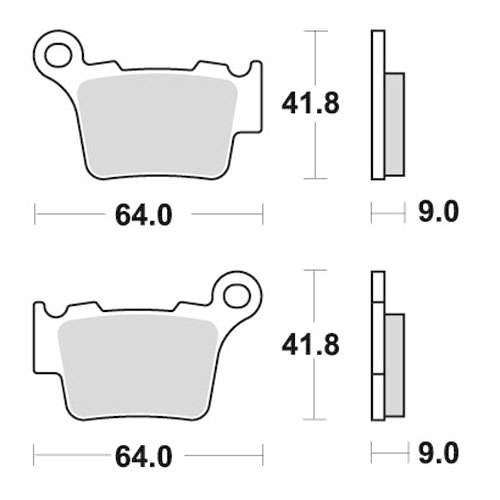 PASTIGLIE FRENO SINTERIZZATE RACING POSTERIORI KTM EXC 150 2020/2025