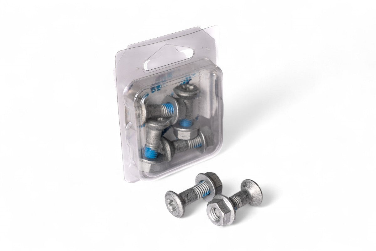 VITI PER CORONA A TESTA CONICA IMPRONTA TORX M8 X 28MM (SOTTOTESTA) E DADI (6 PEZZI) MOTOCROSS MARKETING