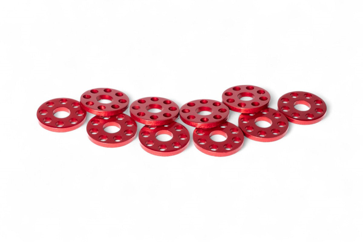 RANELLE ALLEGGERITE - ØINTERNO 6MM - ØESTERNO 18MM - ROSSO (10 PEZZI) MOTOCROSS MARKETING