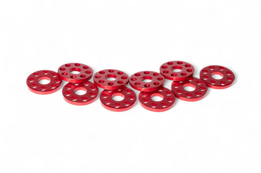 RANELLE ALLEGGERITE - ØINTERNO 6MM - ØESTERNO 18MM - ROSSO (10 PEZZI) MOTOCROSS MARKETING