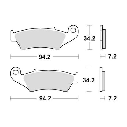 PASTIGLIE FRENO SINTERIZZATE RACING ANTERIORI BETA RR 250 2005/2009