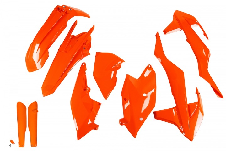 FULL-KIT-PLASTICHE-COMPATIBILE-CON-KTM-EXC-F-250-2017-2019-ARANCIO FLUO-FFLU