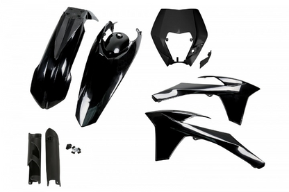 FULL-KIT-PLASTICHE-COMPATIBILE-CON-KTM-EXC-F-350-2012-2013-con-portafaro-NERO-001