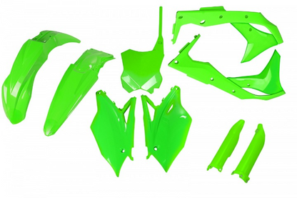 FULL-KIT-PLASTICHE-COMPATIBILE-CON-KAWASAKI-KXF-250-2017-2017-VERDE FLUO-AFLU