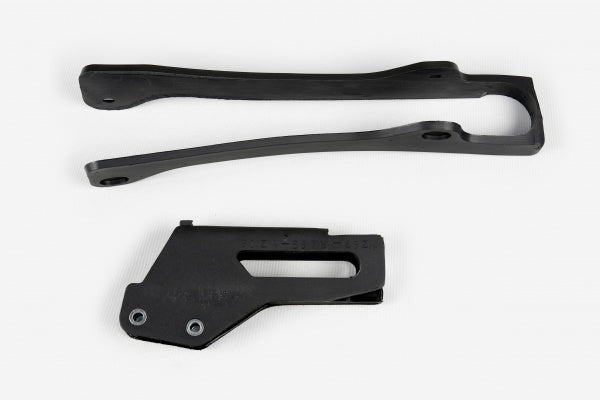 KIT CRUNA CATENA + FASCIA FORCELLONE COMPATIBILE CON YAMAHA YZ 125 1997-2001 - nero