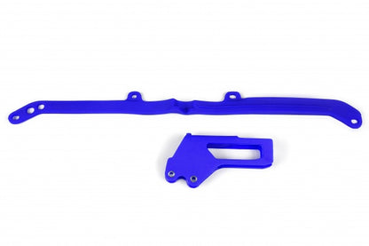 KIT CRUNA CATENA + FASCIA FORCELLONE COMPATIBILE CON YAMAHA WR 250 F 2005-2006 - blu