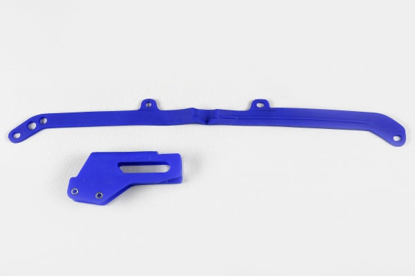 KIT CRUNA CATENA + FASCIA FORCELLONE COMPATIBILE CON YAMAHA YZ 250 F 2005 - blu
