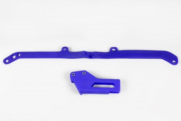 KIT CRUNA CATENA + FASCIA FORCELLONE COMPATIBILE CON YAMAHA YZ 250 F 2006 - blu