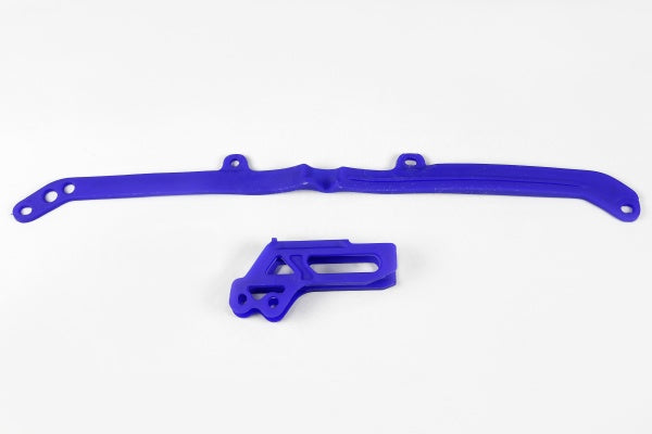 KIT CRUNA CATENA + FASCIA FORCELLONE COMPATIBILE CON YAMAHA WR 250 F 2007-2008 - blu