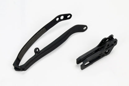 KIT CRUNA CATENA + FASCIA FORCELLONE COMPATIBILE CON YAMAHA YZ 250 2009-2014 - nero