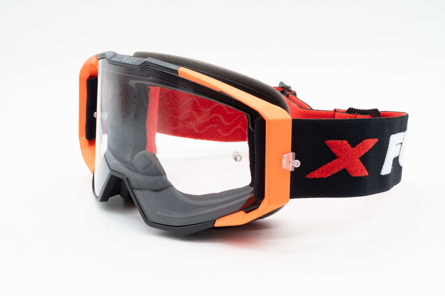 MASCHERA ENDURO 19TYPE ANTIAPPANNAMENTO - SGANCIO RAPIDO - NERO/ARANCIO FLUO