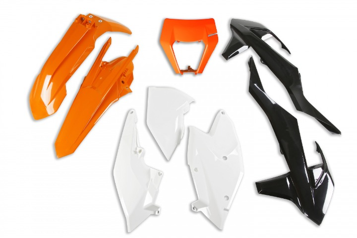 KIT-PLASTICHE-COMPATIBILE-CON-KTM-EXC-250-2017-2019-con-portafaro-OEM 18-999W