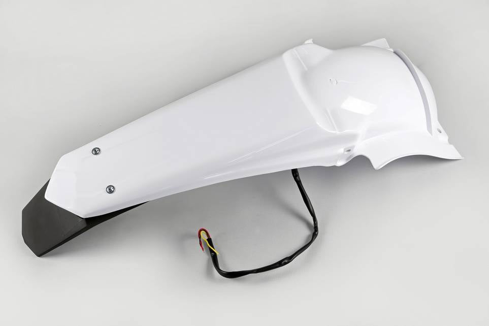 PARAFANGO POSTERIORE PER YAMAHA WRF 250 2007-2014 / BIANCO 046 / ENDURO LED